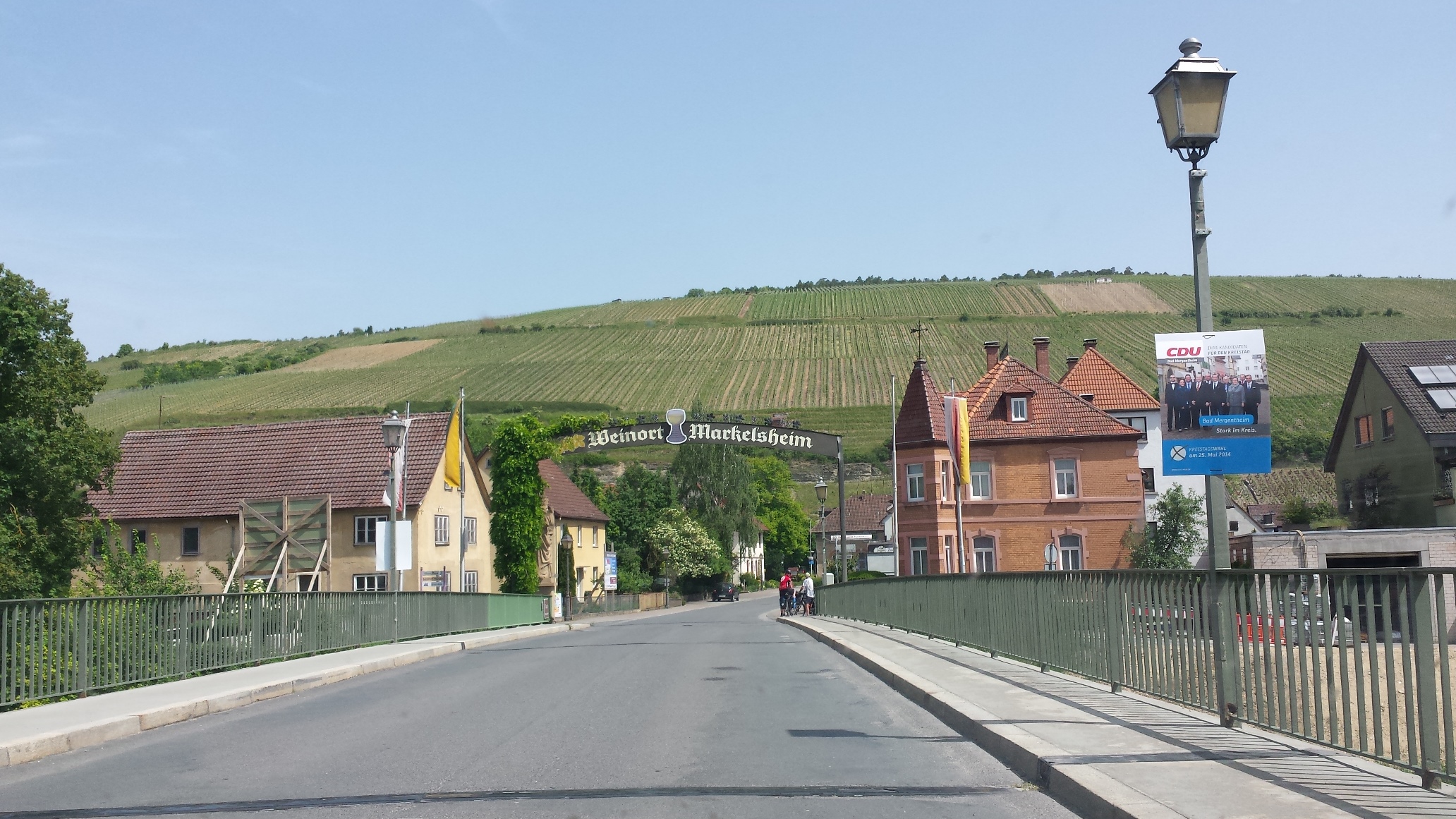 Markelsheim, ein Weinort mitten im Taubertal.